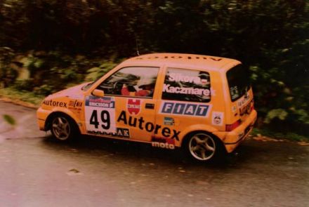 Jacek Sikora i Marek Kaczmarek - Fiat Cinquecento Sporting.